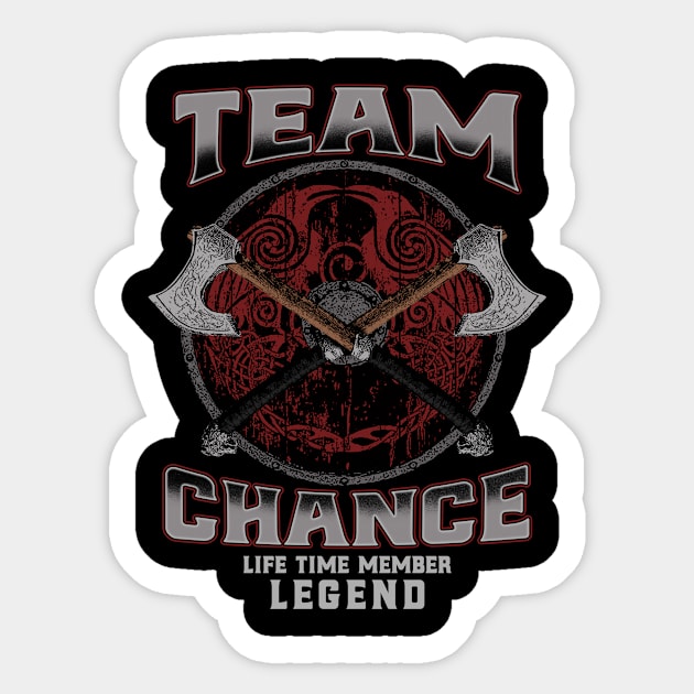 Chance - Life Time Member Legend Sticker by Stacy Peters Art